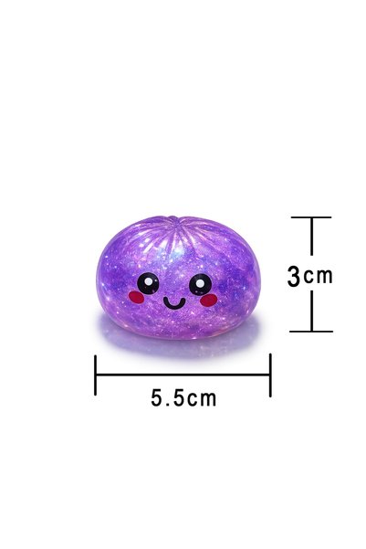 Generic 6PCS Mini Dumpling Squishy Dumpling Stress Ball Steamed Stuffed Bun Stress Relief Squeezing Bun Toys For Halloween Project Tricking People Kid Playing( Random colors）