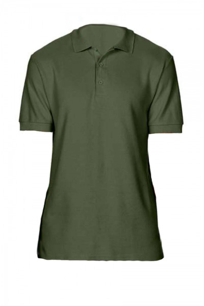 GILDAN Tricou polo bărbătesc, 100% bumbac, GI 85800 Premium, militar