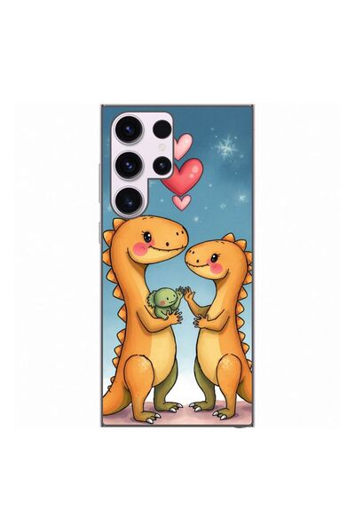OEM Husa compatibila cu Samsung Galaxy S23 Ultra Silicon Gel Tpu Model Dino C...