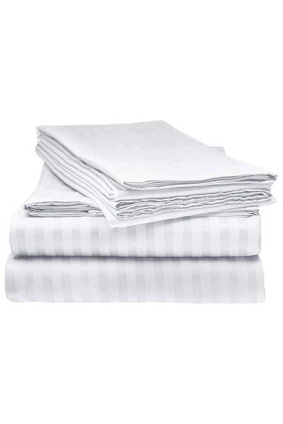 Al raid 400TC 80% Cotton 20% Polyester Single Bed Sheet Set with Duvet Cover,...