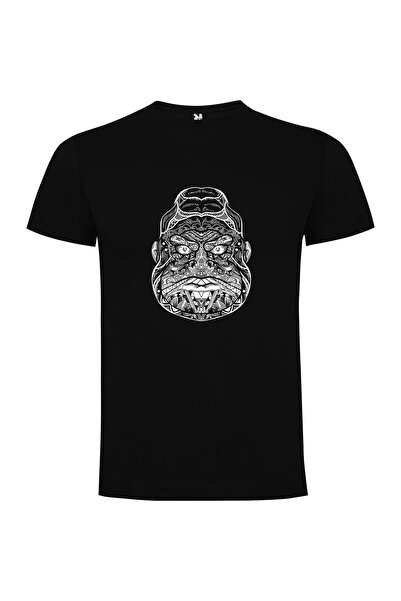 iLovePrints Monochrome Gorilla Portrait Tshirt