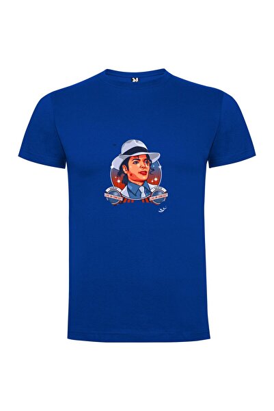 iLovePrints Moonwalking Blue Poster Tshirt