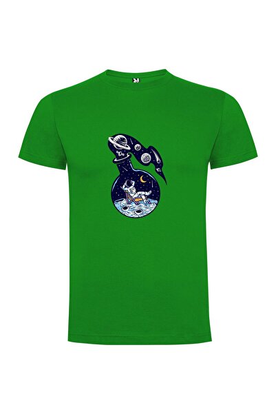 iLovePrints Lonely Moon Astronaut Tshirt