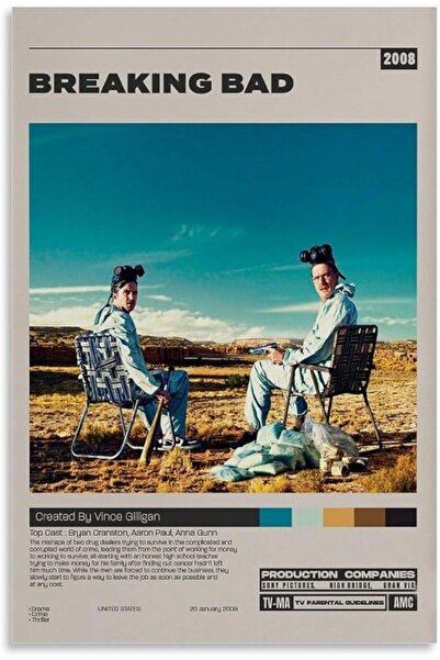 ESSESORIES Movie Breaking Poster Bad Poster Canvas Wall Posters and Art Pictu...