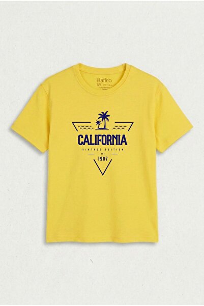 Hafico تي شيرت مطبوع عليه California Vintage للأولاد/البنات