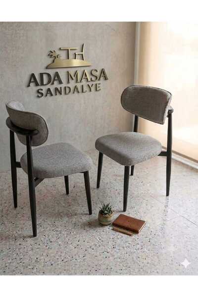 ADA MASA SANDALYE 2 li Polo Sandalye 2Li Mutfak Sandalyesi Metal