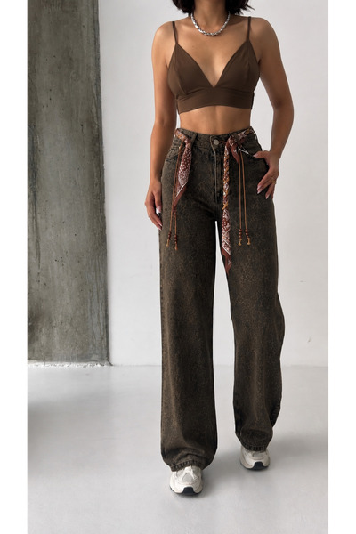 Demhana Boutique Blugi cu imprimeu animal