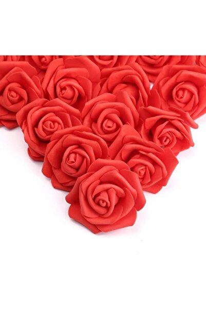 Choice 50Pcs Red 30/50Pcs Artificial Bridal Bouquet Foam Rose Flower Head Fak...
