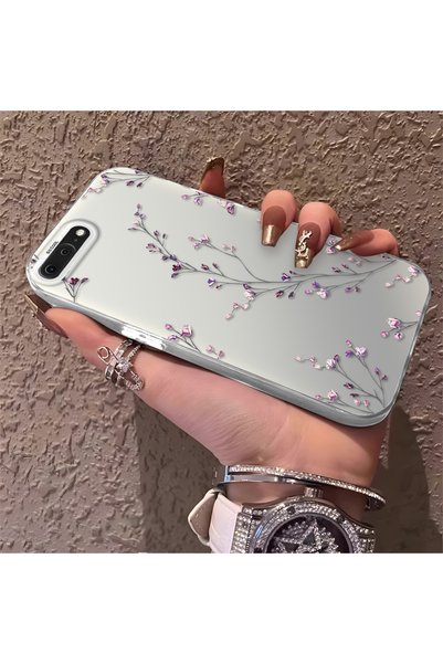 CHICASELUX حافظة هاتف آيفون 7 بلس/8 بلس متوافقة مع تصميم زهرة دال النحيفة، حا...