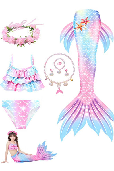 TAPIT Mermaid Princess Dress up Girls Mermaid Dress Mermaid Swimsuit Girls Pa...