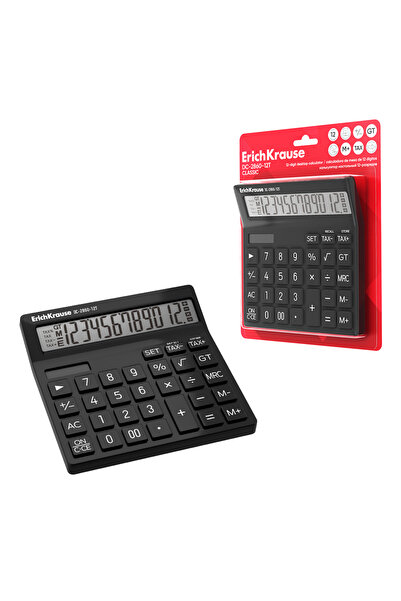 OEM Calculator de birou cu 12 cifre ErichKrause DC-2860-12T Negru clasic