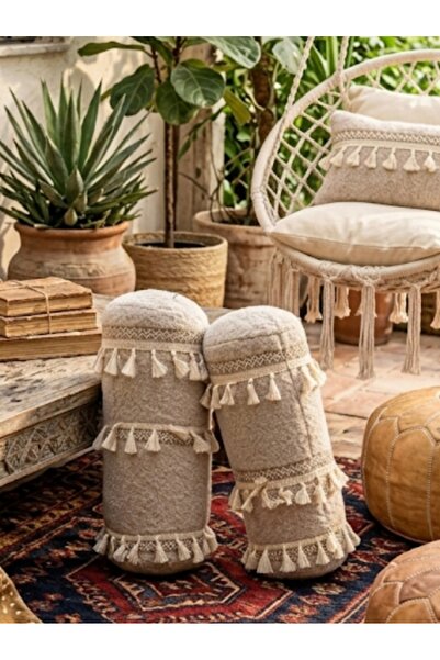 oiphome fashion designer Διακοσμητικό μαξιλάρι μποέμ 40 με πυκνή επένδυση