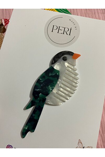 MADE BY PERİ Figured Bone, Bag Comb Cute Design Hair Comb Suitable for Childr...