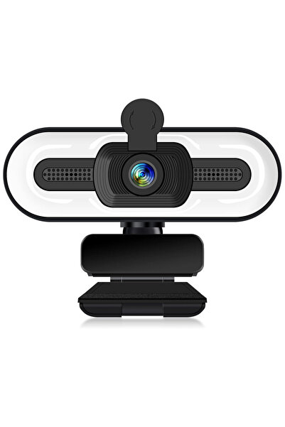 Bayt Aura 1080P Full HD Webcam with Adjustable Ring Light Privacy Cover Built...