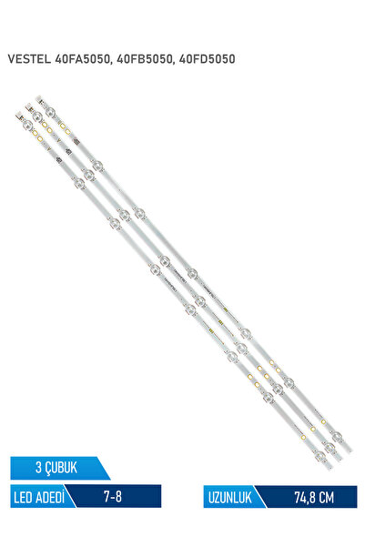 Vestel 40FA5050 3 Parça 40 inc TV LED Bar