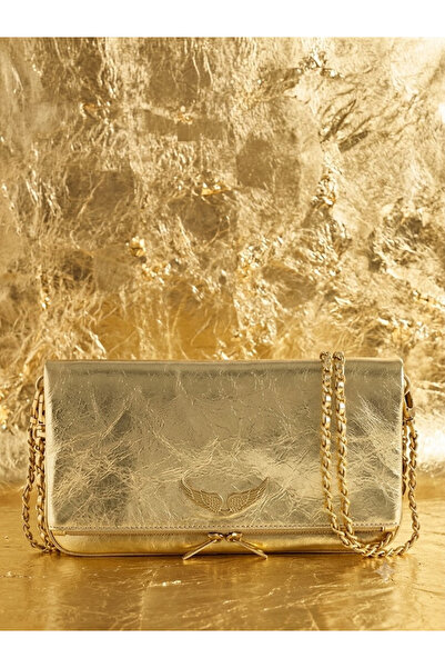 Gogoey Elegant Wing Detailed Chain Women's Shoulder and Clutch Bag