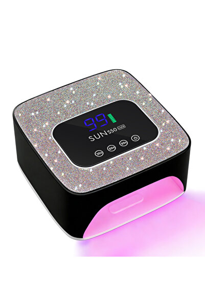 choice2 EU Black DianaBeauty 180W Rechargeable UV LED Nail Lamp 57 LEDS Cordl...