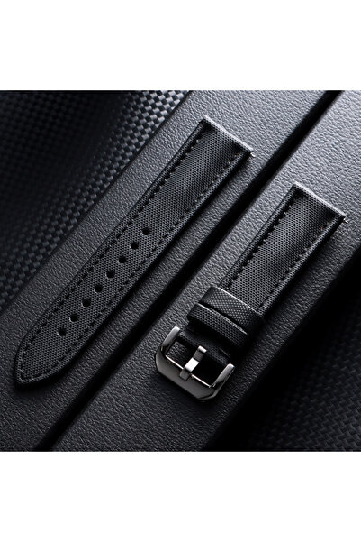 Choice3 23mm Black High Quality Waterproof Sailcloth Watch Band Premium Sailc...