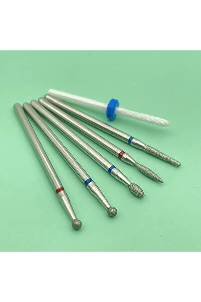Choice20 S6-6 6PCS Milling Cutter for Manicure Diamond Ceramic Nail Drill Bit...