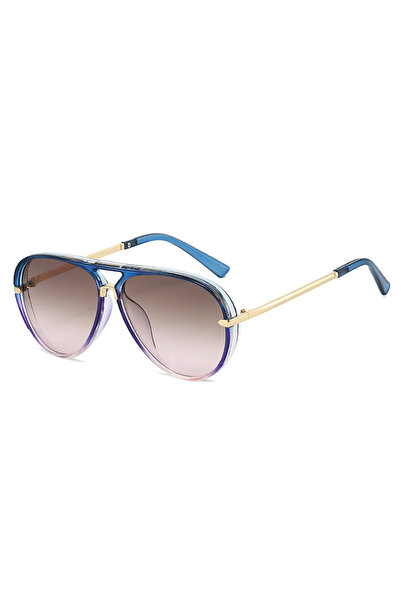 choice2 WHITE Blue TeaPink Trendy Oversized Pilot Sunglasses Women Men Vintag...