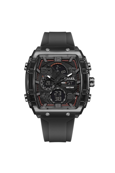 Choice9 black SMAEL Outdoor Sport Dual Display Alarm Digital Watch for Men Qu...