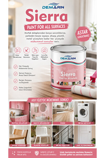 Demarin Sierra Yenil Nesil Dönüşüm - Renovasyon Boyası SOFT SERİ