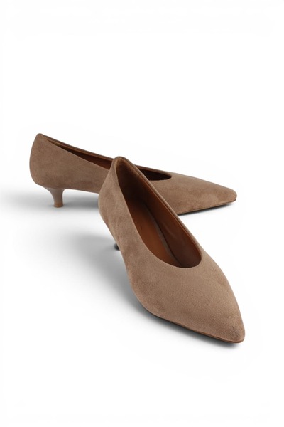 luuq shoes CELUR Stiletto de damă din piele naturală și piele întoarsă