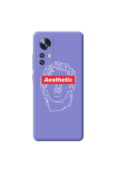 Other Xiaomi Mi 12 Aesthetic Purple Colored Silicone TPU Θήκη