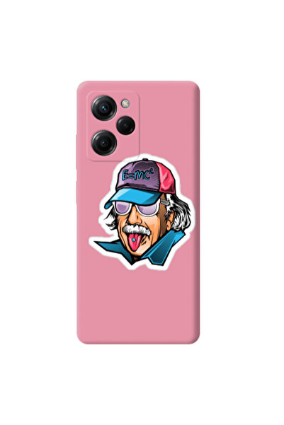 Other Xiaomi Poco X5 Pro Einstein Pink Colored Silicone TPU Θήκη