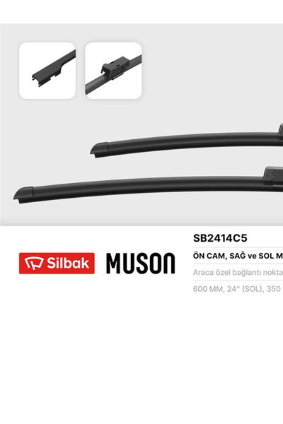 Silbak SİLECEK MUZ TİP TAKIM MG ZS ZS EV 2010-2017 600MM+350MM