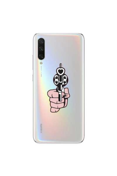 Other Xiaomi Mi 9 Lite Heart gun Transparent Silicone TPU Θήκη