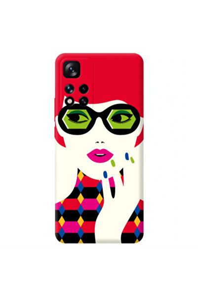 Other Xiaomi Redmi Note 11s 5G Red hair girl Transparent Silicone TPU Θήκη
