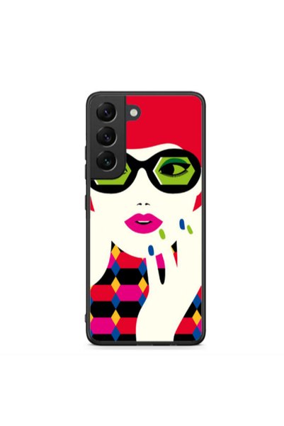 Other Samsung S22 Plus Red hair girl Black Glossy Θήκη