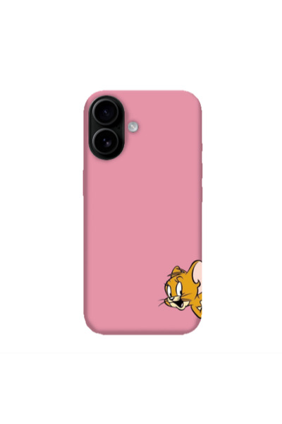 Other Apple Iphone 16 plus Jerry 2 Pink Colored Silicone TPU Θήκη