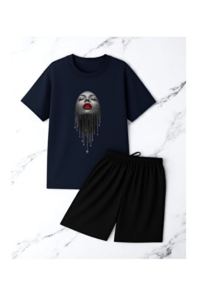 bellanova Unisex Oversize Shorts Set Short Sleeve T-Shirt Comfortable Fit Sum...