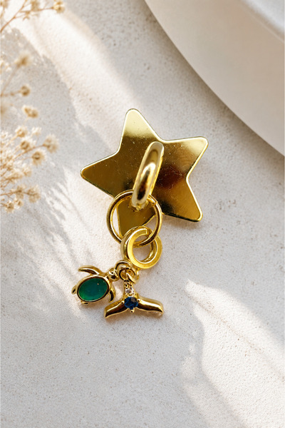 PORSE Gold Color Adhesive Multi-Option Phone Charm Multi-Option