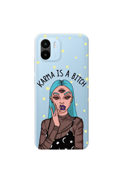 Other Xiaomi REDMI A2 Karma is a bitch Transparent Silicone TPU Θήκη