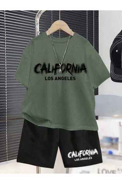 ZEMLİYA Sara Unisex Oversize Shorts Set Short Sleeve T-Shirt Comfortable Fit ...