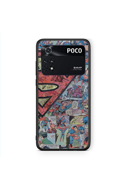 Other Xiaomi Poco M4 Pro 4G Superman galaxy Black Glossy Θήκη