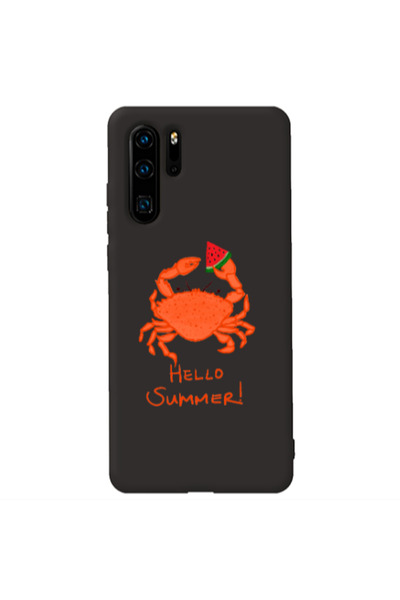Other Huawei P30 Pro Hello Summer! Black Colored Silicone TPU Θήκη