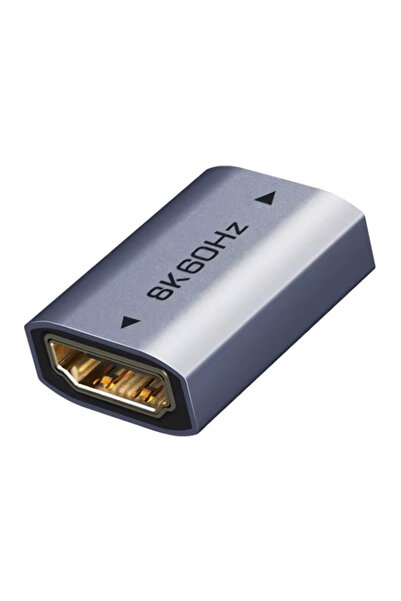 Cabletime αντάπτορας HDMI CT-HEF8K-AG, 8K/60Hz, 4K/120Hz, 48 Gbps, γκρι