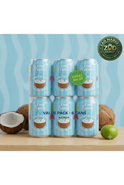 One Third Offer Savings 6 Boxes of Coconut Water One Third 6* 330ml