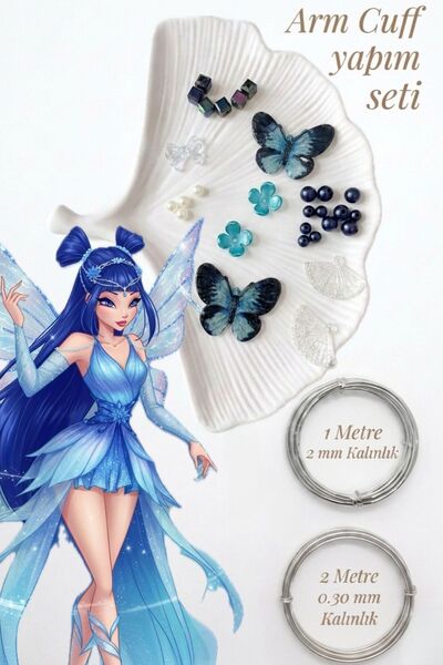 hobi dünyası evim ArmCuff Yapım Seti Manifest Winx Serisi İnci Detaylı Arm Cu...