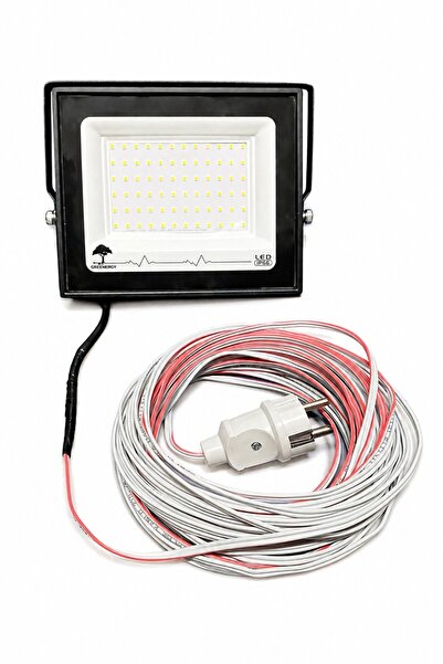SCHUAR 100W Hazır Kablolu Tak Çalıştır Led Projektör BEYAZ IŞIK