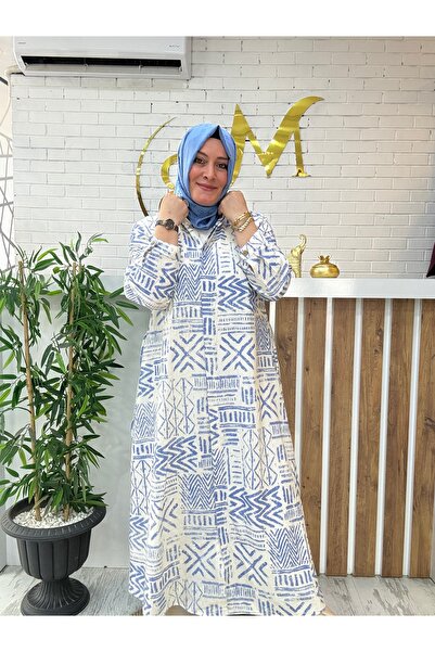 Meryemce Butik COLOMBİA KETEN TAM BOY TUNİK (geniş kalıp 38-48 beden arası)