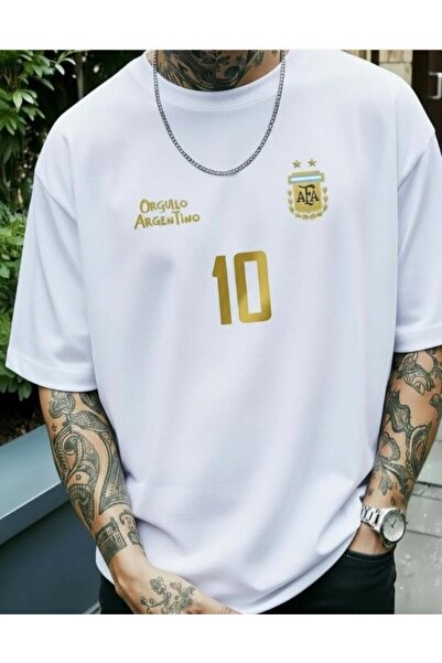 COHERENT Tricou unisex bărbați/femei ARGENTINO din bumbac supradimensionat cu...