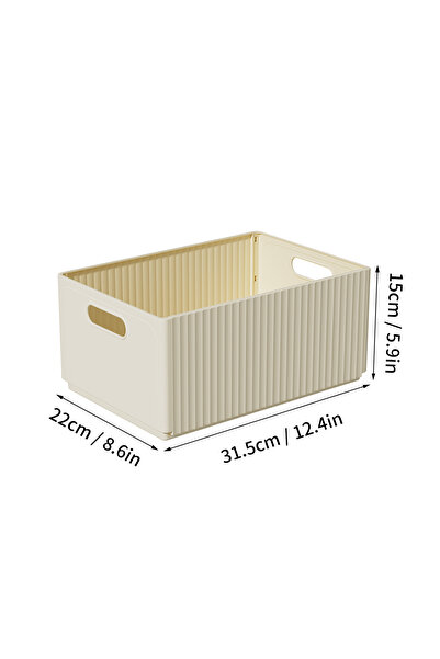 Choice13 WORTHBUY Beige L 1pc WORTHBUY Multi-functional Foldable Plastic Stor...