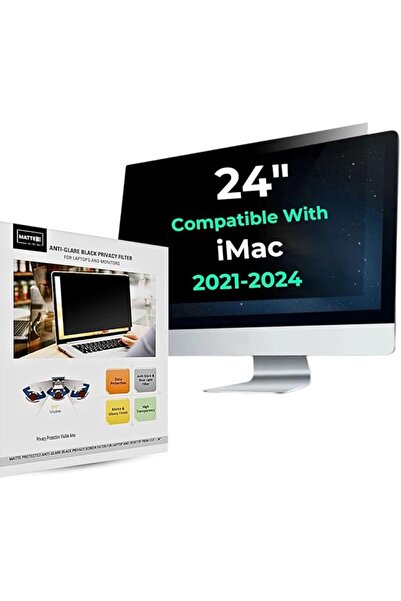 MATTE PROTECTED شاشة حماية من الوهج M-7045 PRO سوداء اللون لأجهزة iMac مقاس 2...