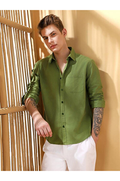 Dennis Lingo By Styli Men Spread Collar Casual Shirt