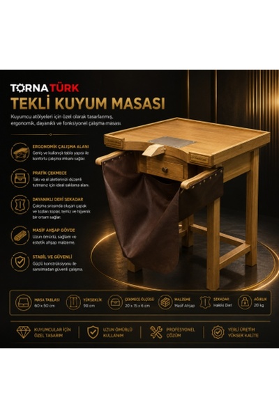 Torna Türk Tek Kişilik Kuyumcu Masası - Sedakar Masası Tek Kişilik Kuyumcu Ma...
